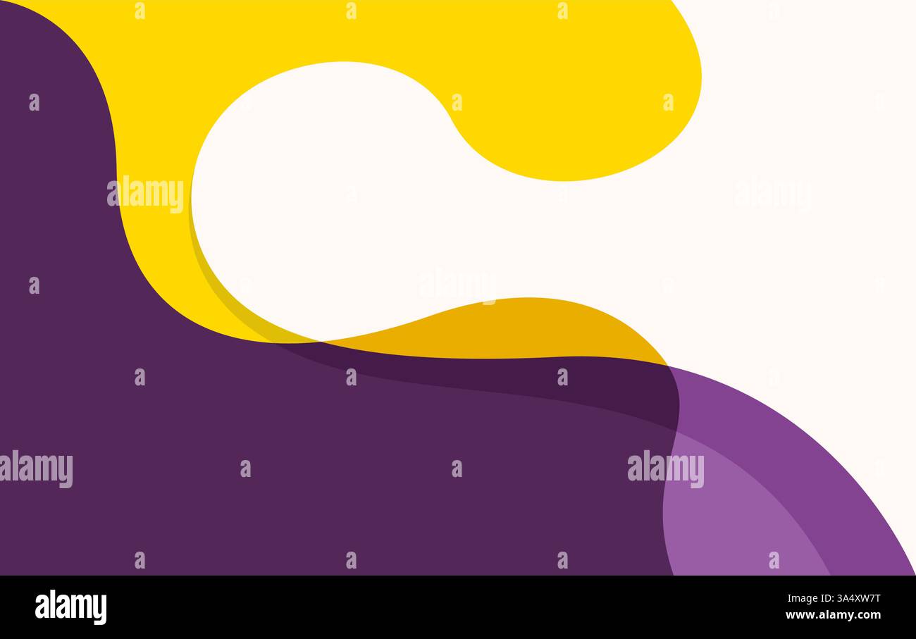 Colorful abstract shapes saturated fluid vector background Stock Vector