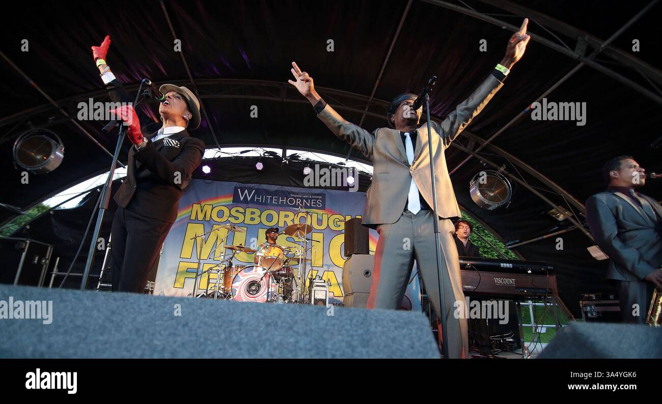 The Selecter at the Mosborough Music Festival in Sheffield - 06 June 2015 Stock Photo