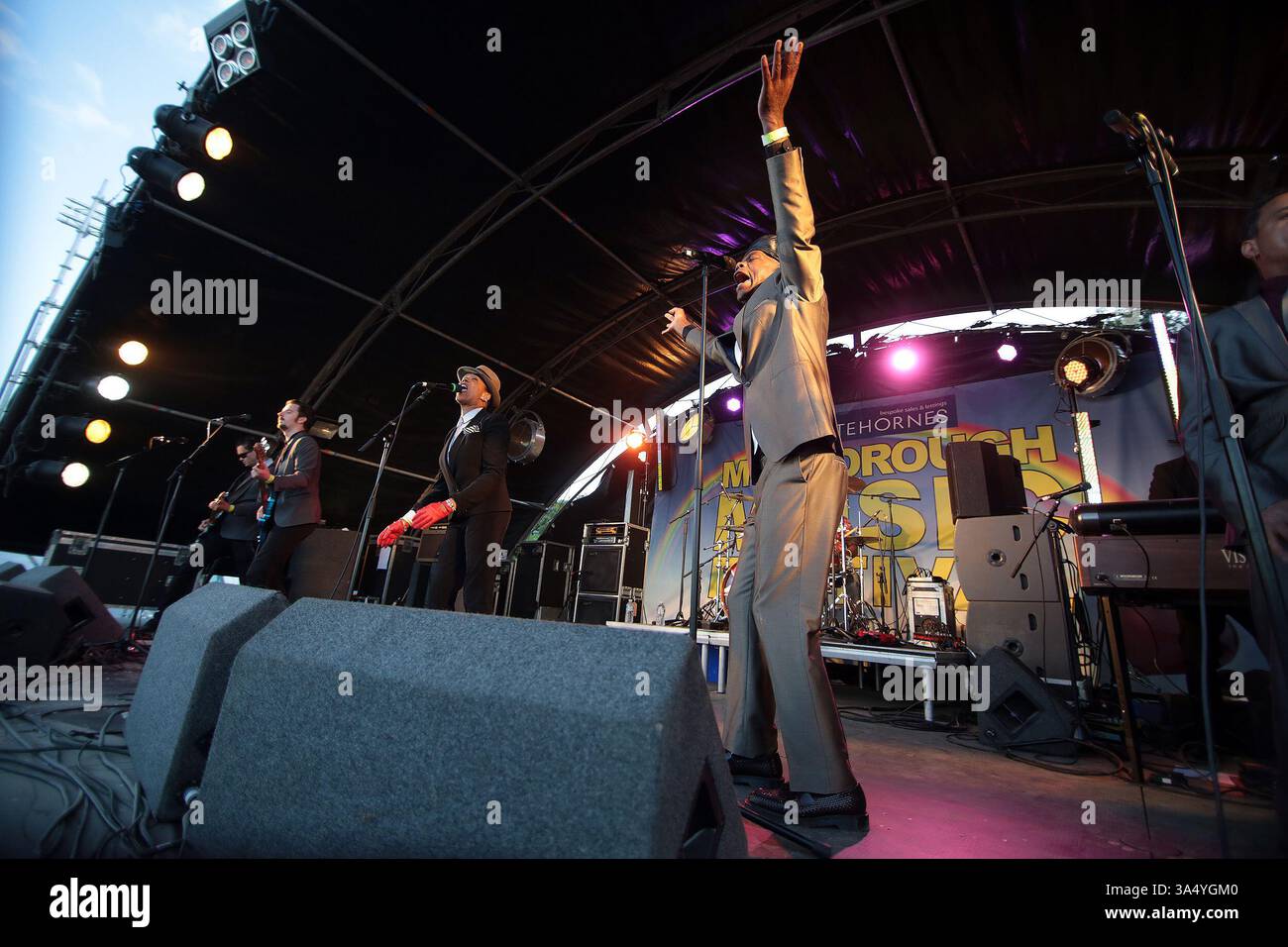 The Selecter at the Mosborough Music Festival in Sheffield - 06 June 2015 Stock Photo