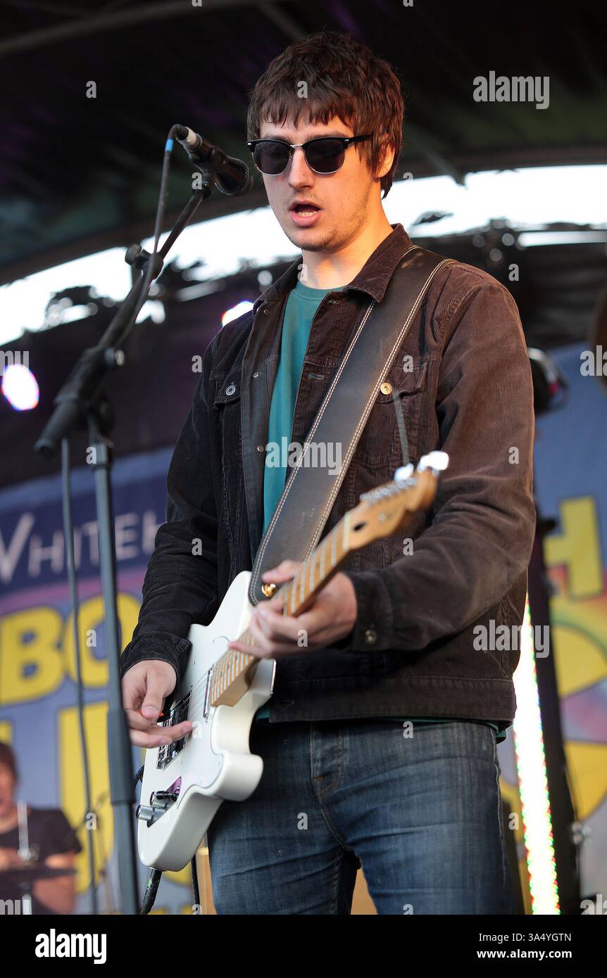 The Sherlocks at the Mosborough Music Festival in Sheffield - 06 June 2015 Stock Photo