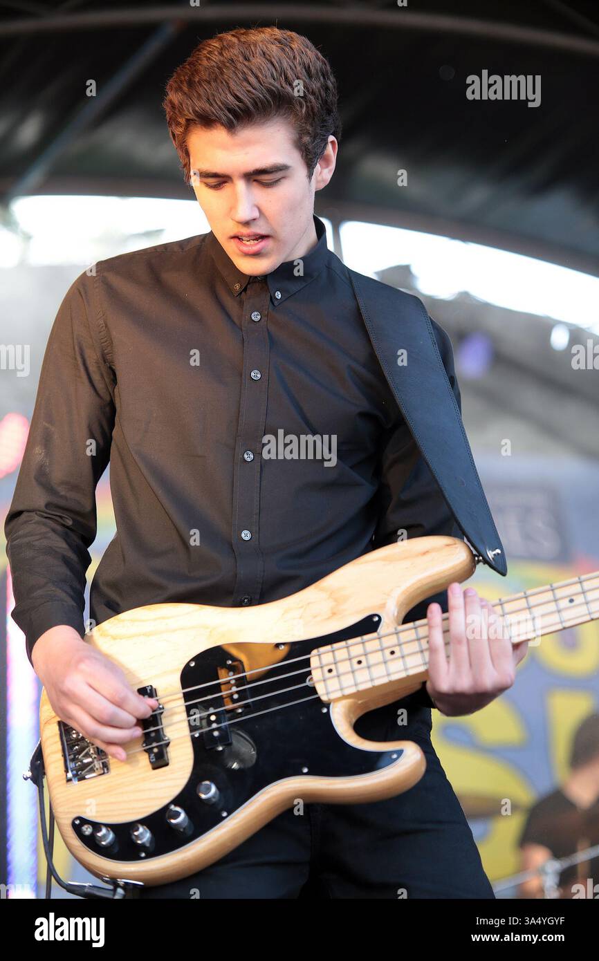 The Sherlocks at the Mosborough Music Festival in Sheffield - 06 June 2015 Stock Photo