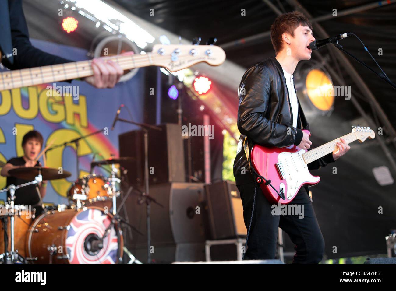 The Sherlocks at the Mosborough Music Festival in Sheffield - 06 June 2015 Stock Photo