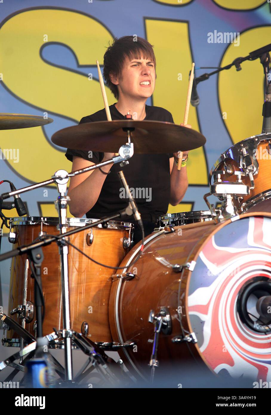 The Sherlocks at the Mosborough Music Festival in Sheffield - 06 June 2015 Stock Photo