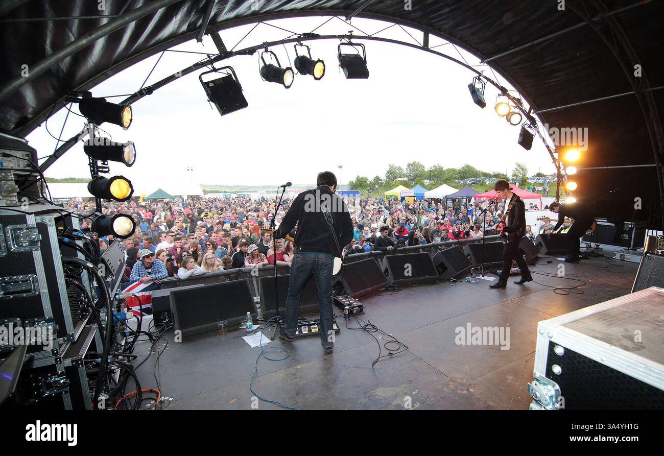 The Sherlocks at the Mosborough Music Festival in Sheffield - 06 June 2015 Stock Photo