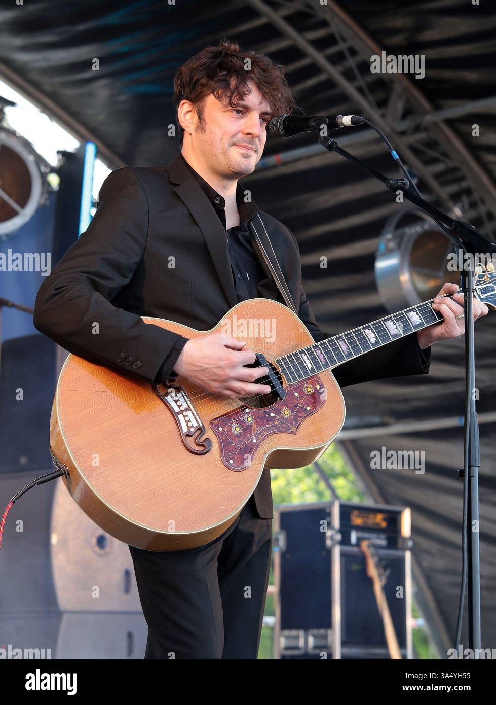 Chris Helme at the Mosborough Music Festival in Sheffield - 06 June 2015 Stock Photo