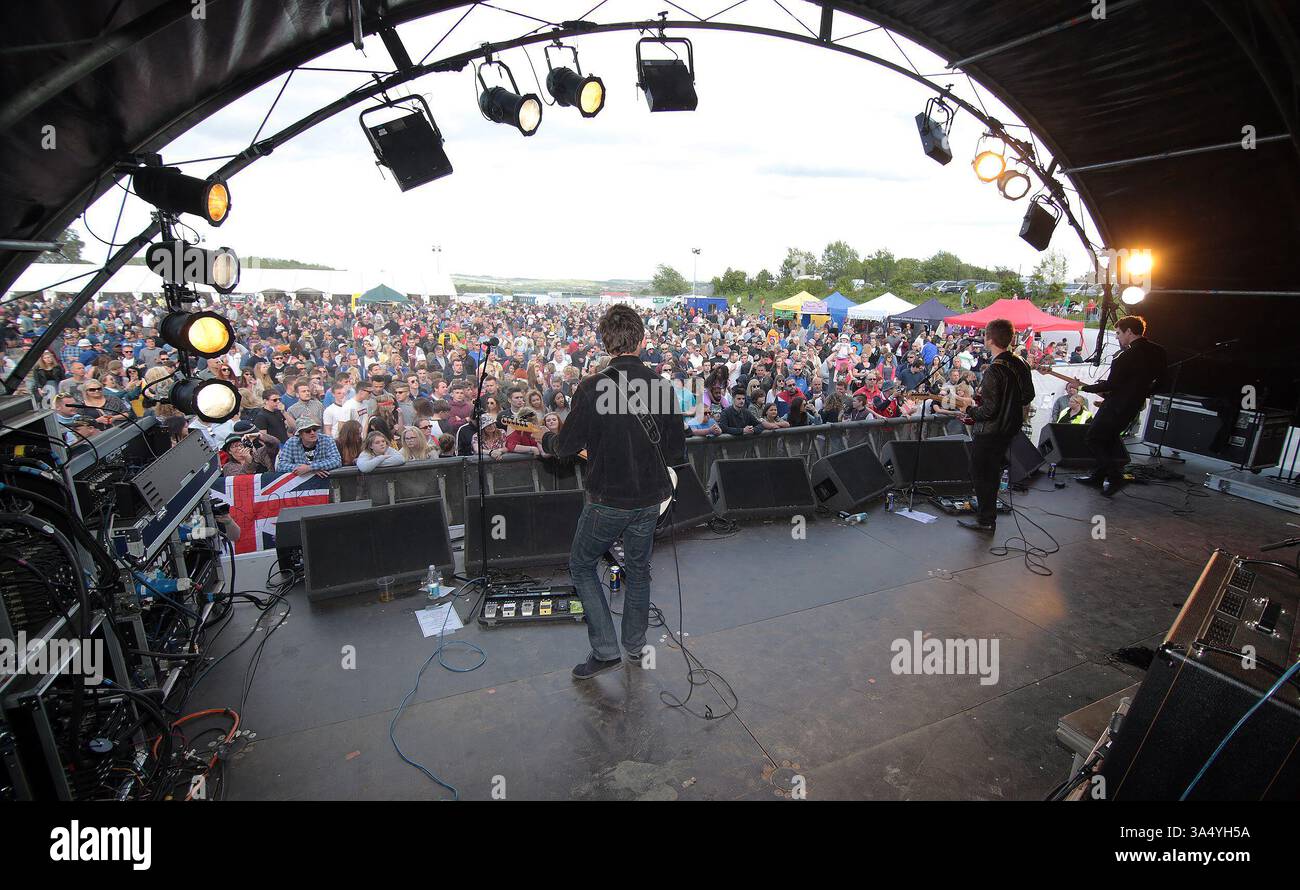 The Sherlocks at the Mosborough Music Festival in Sheffield - 06 June 2015 Stock Photo