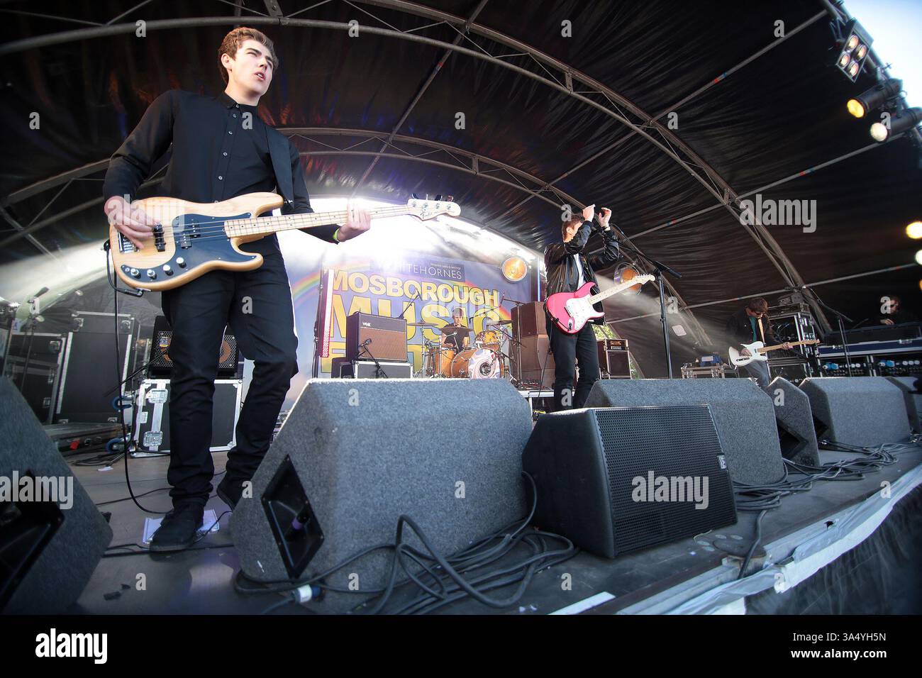 The Sherlocks at the Mosborough Music Festival in Sheffield - 06 June 2015 Stock Photo