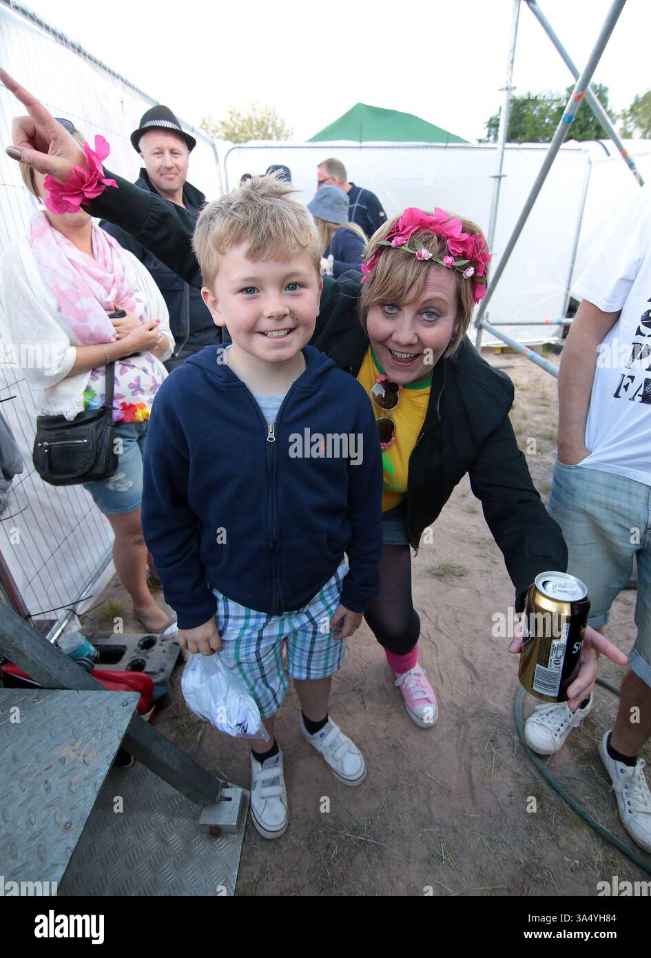 Fans at the Mosborough Music Festival in Sheffield - 06 June 2015 Stock Photo