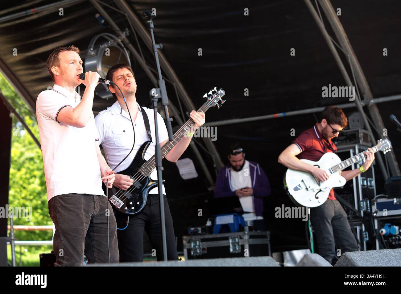 The 48KS at the Mosborough Music Festival in Sheffield - 06 June 2015 Stock Photo