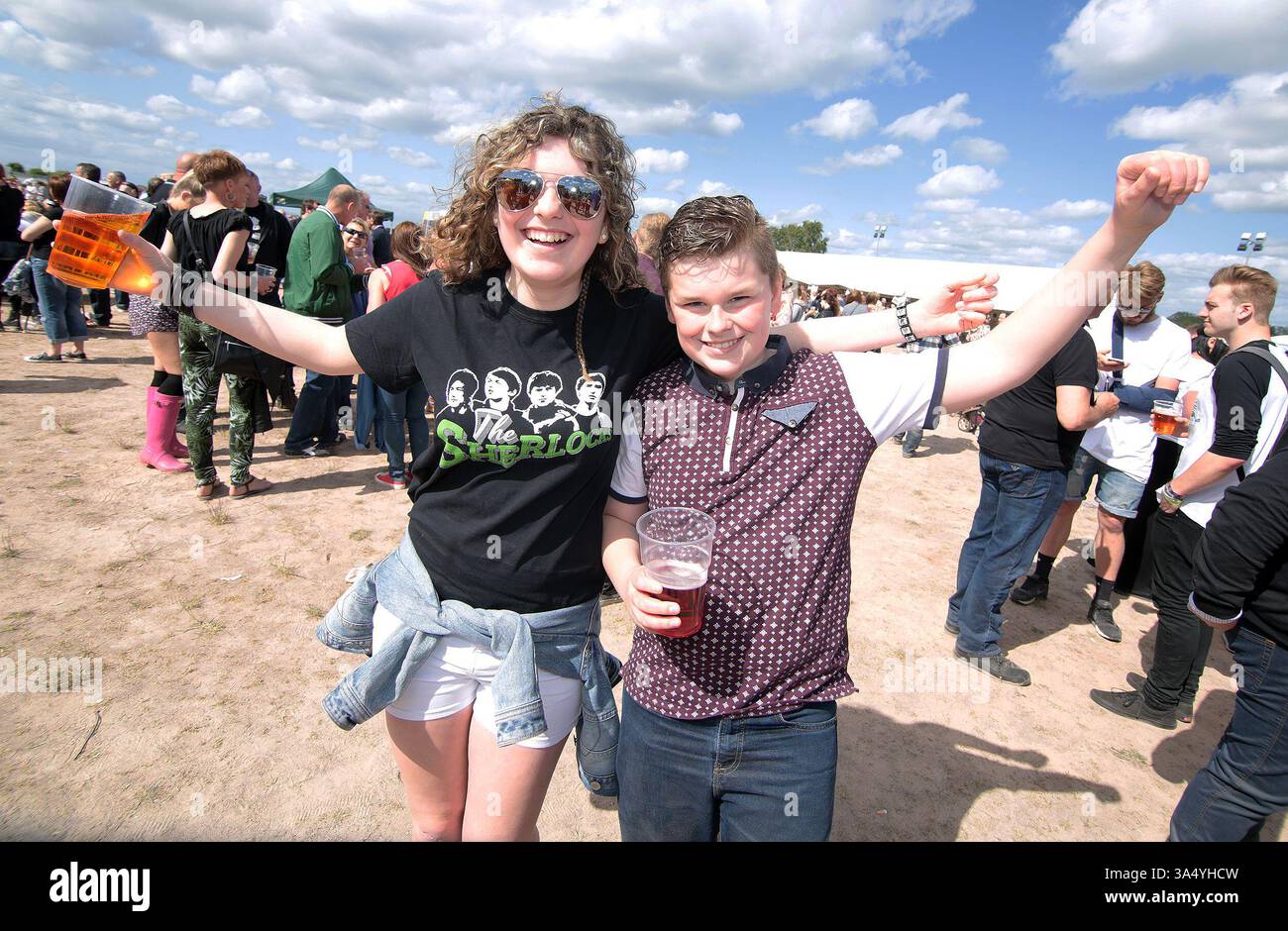 Fans at the Mosborough Music Festival in Sheffield - 06 June 2015 Stock Photo