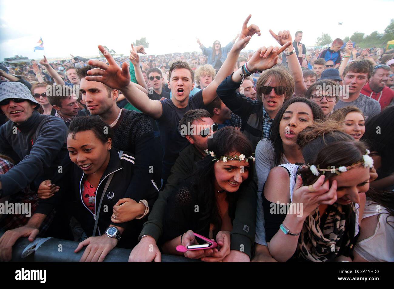 Fans at the Mosborough Music Festival in Sheffield - 06 June 2015 Stock Photo