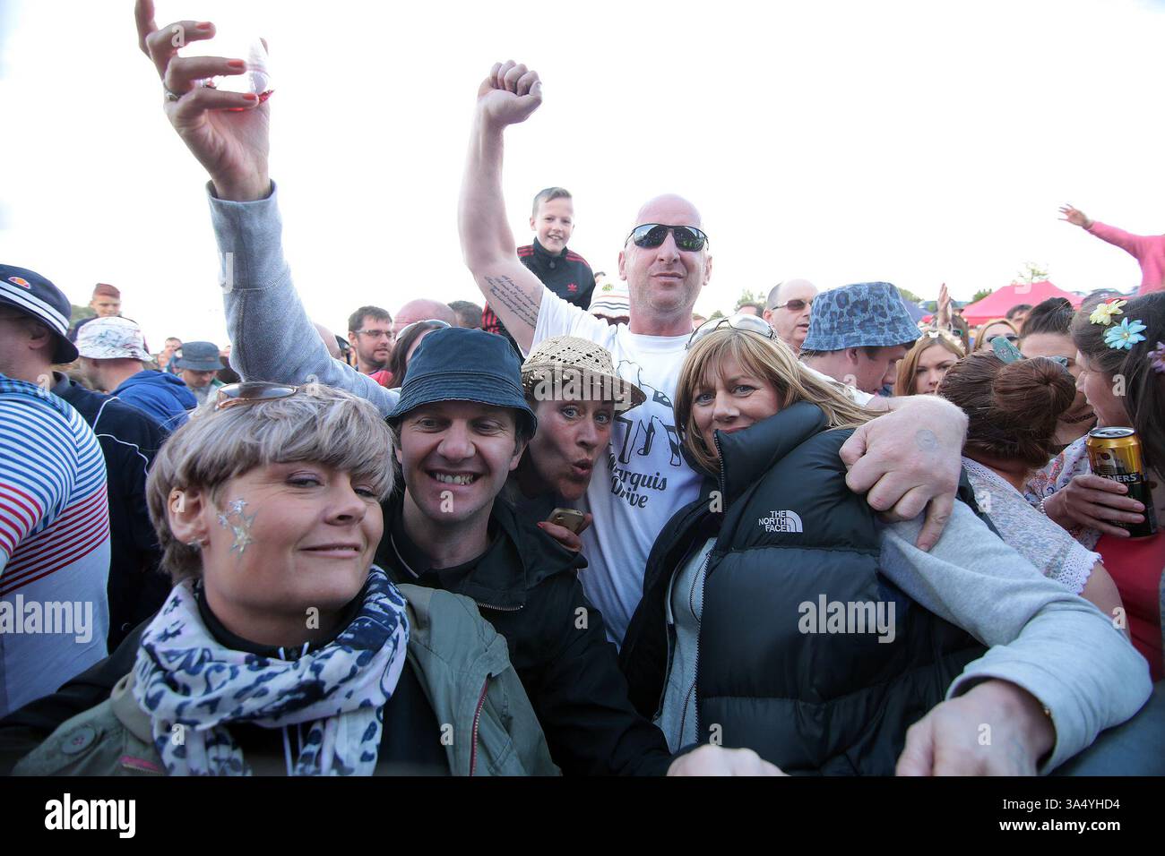 Fans at the Mosborough Music Festival in Sheffield - 06 June 2015 Stock Photo