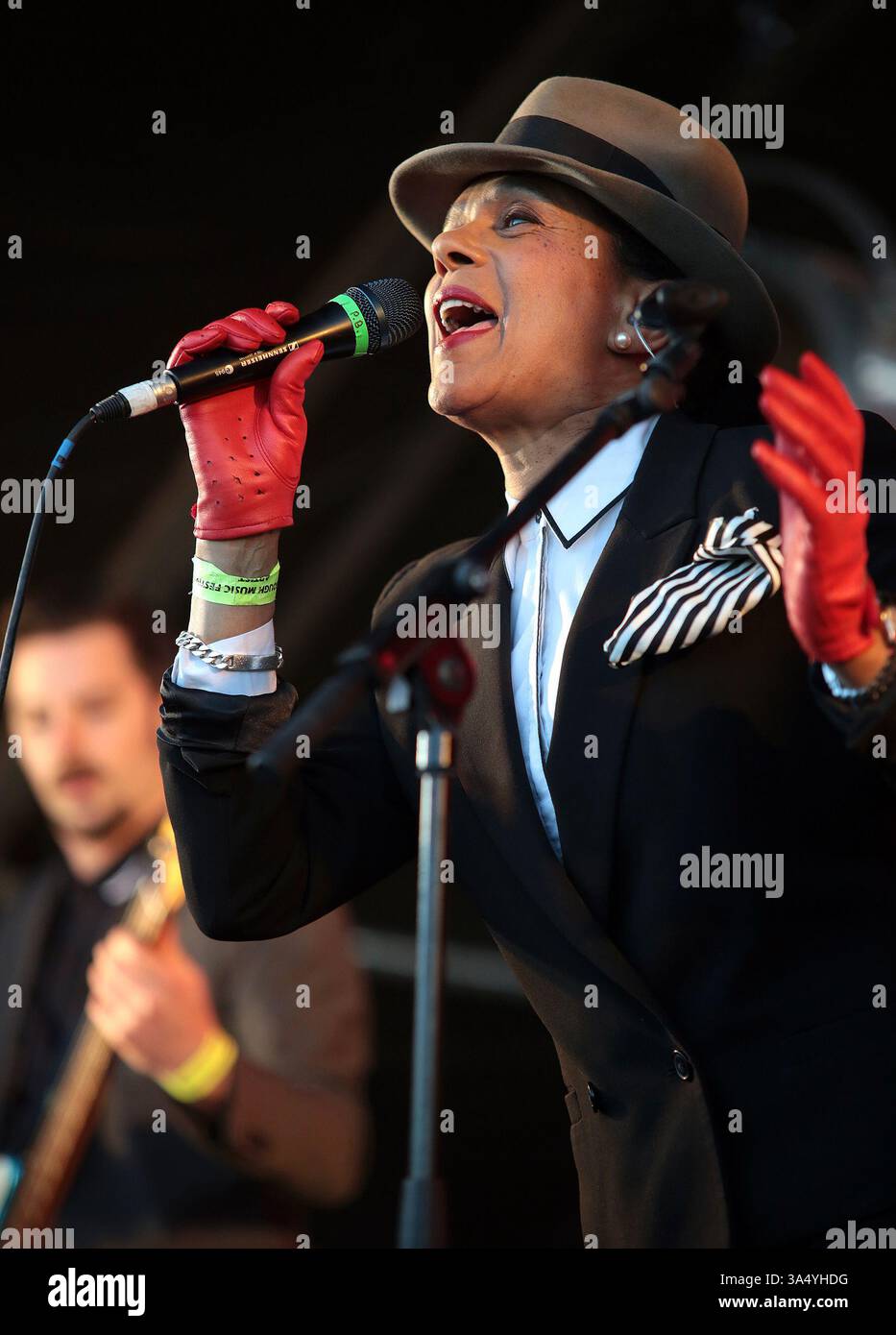 The Selecter at the Mosborough Music Festival in Sheffield - 06 June 2015 Stock Photo