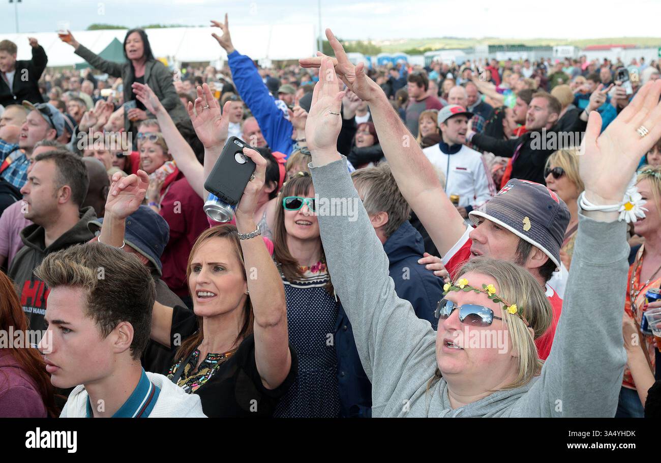 Fans at the Mosborough Music Festival in Sheffield - 06 June 2015 Stock Photo