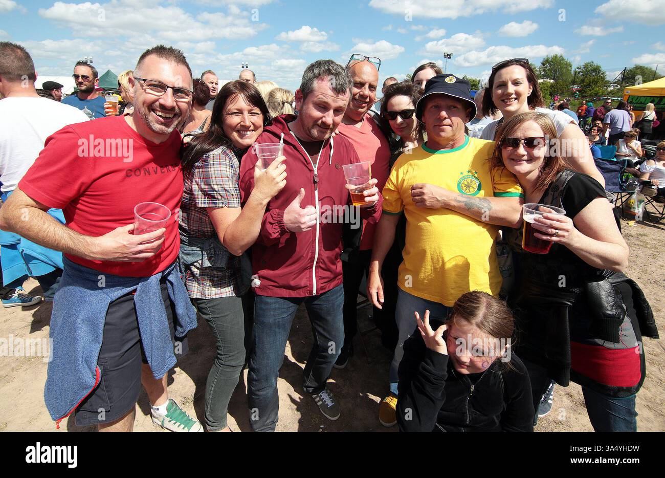 Fans at the Mosborough Music Festival in Sheffield - 06 June 2015 Stock Photo