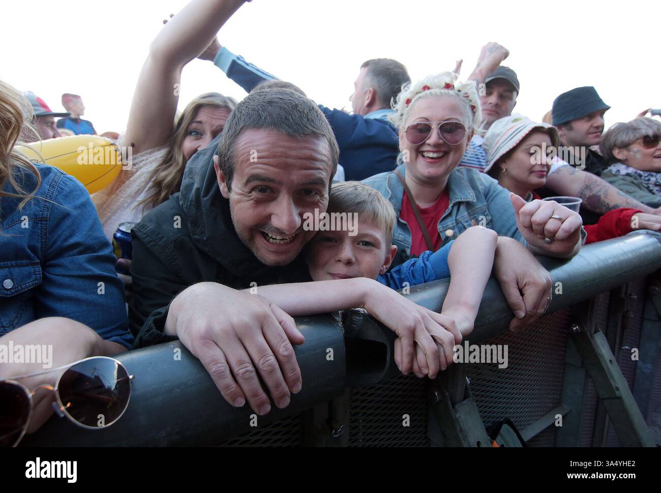 Fans at the Mosborough Music Festival in Sheffield - 06 June 2015 Stock Photo