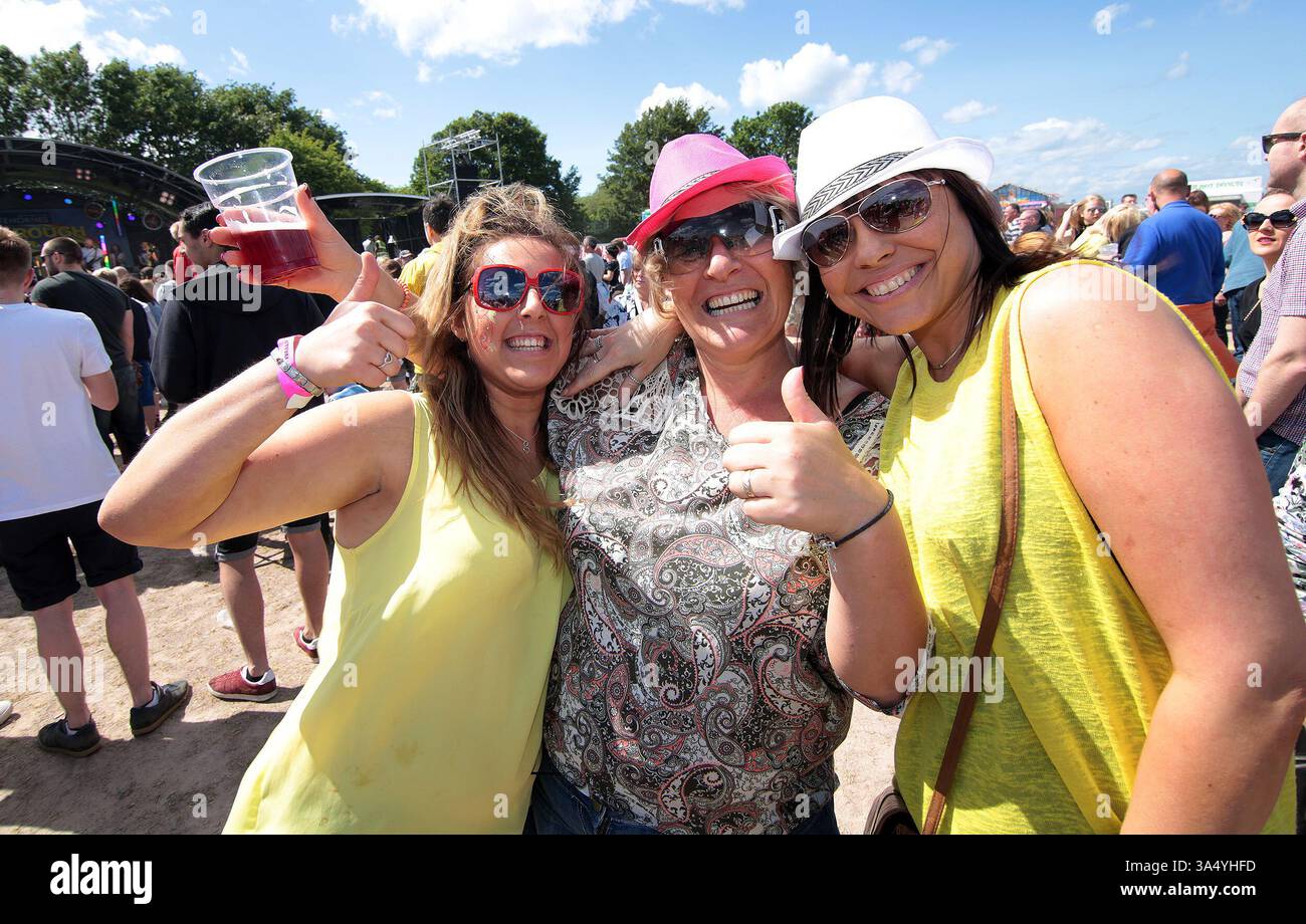 Fans at the Mosborough Music Festival in Sheffield - 06 June 2015 Stock Photo