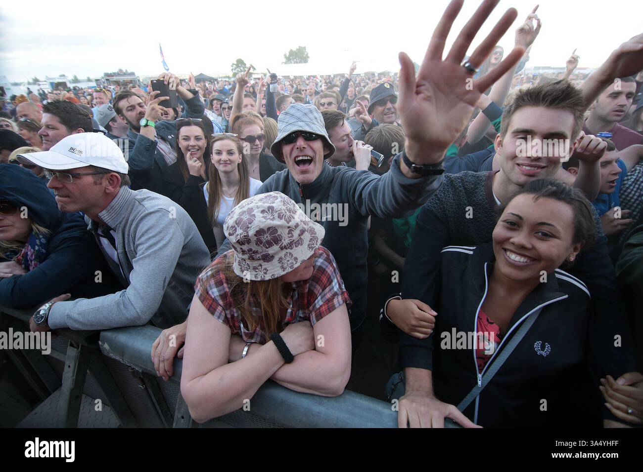 Fans at the Mosborough Music Festival in Sheffield - 06 June 2015 Stock Photo