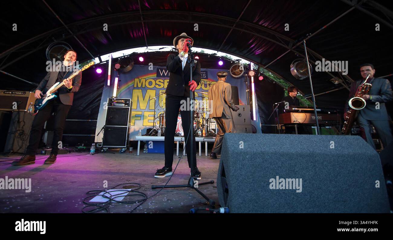 The Selecter at the Mosborough Music Festival in Sheffield - 06 June 2015 Stock Photo