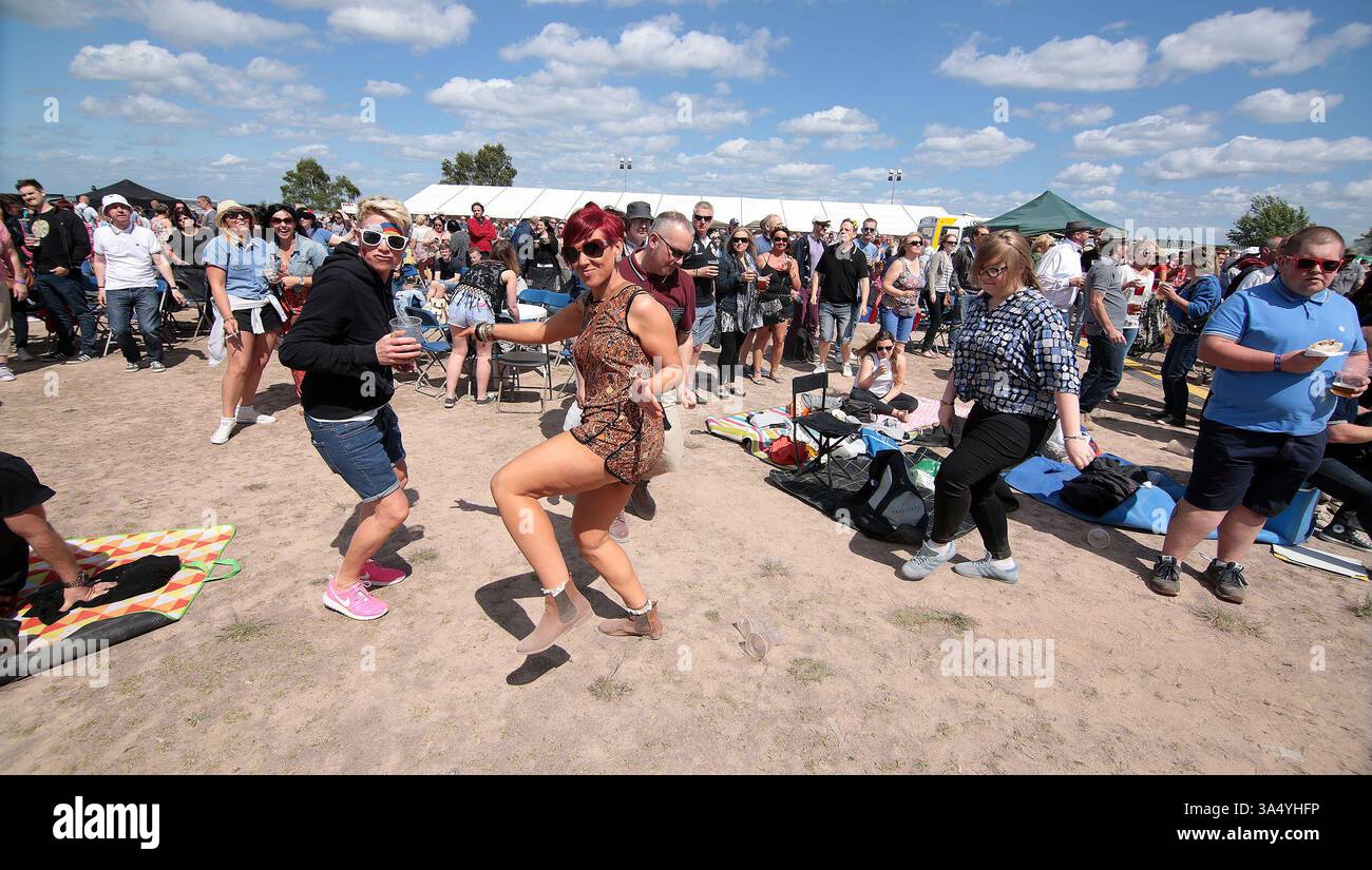 Fans at the Mosborough Music Festival in Sheffield - 06 June 2015 Stock Photo