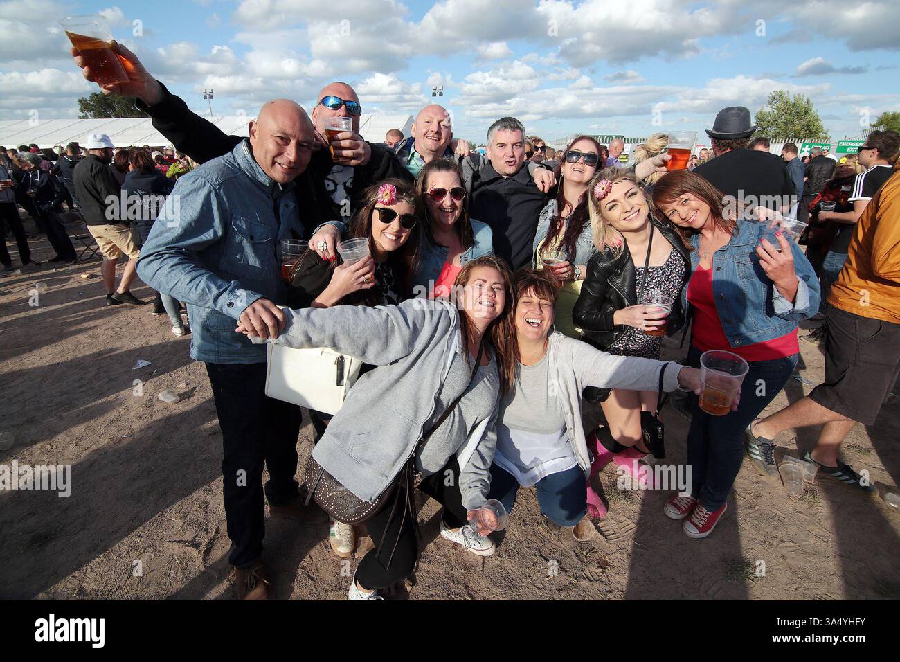 Fans at the Mosborough Music Festival in Sheffield - 06 June 2015 Stock Photo