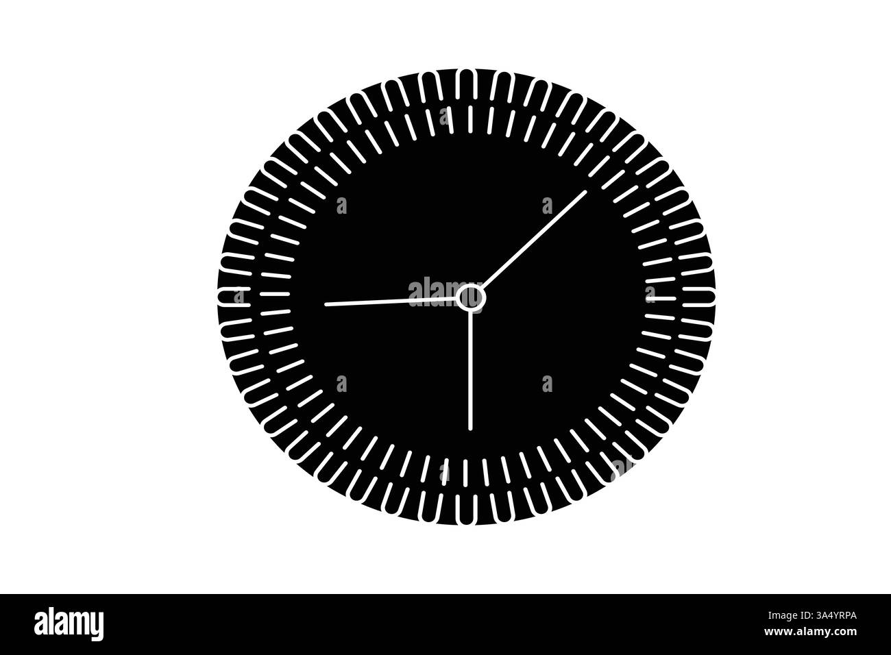 Clock Silhouette Vector Minimalist style isolate outline vector icon Stock Vector