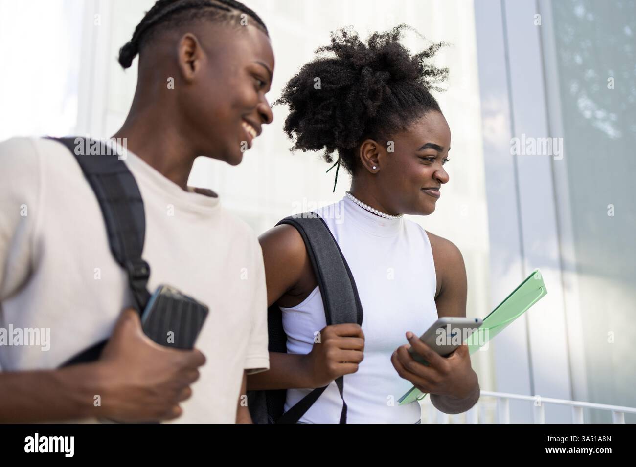 African american teenage students hi-res stock photography and images ...
