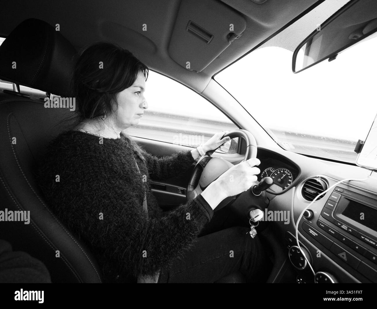 Modern road features Black and White Stock Photos & Images - Alamy