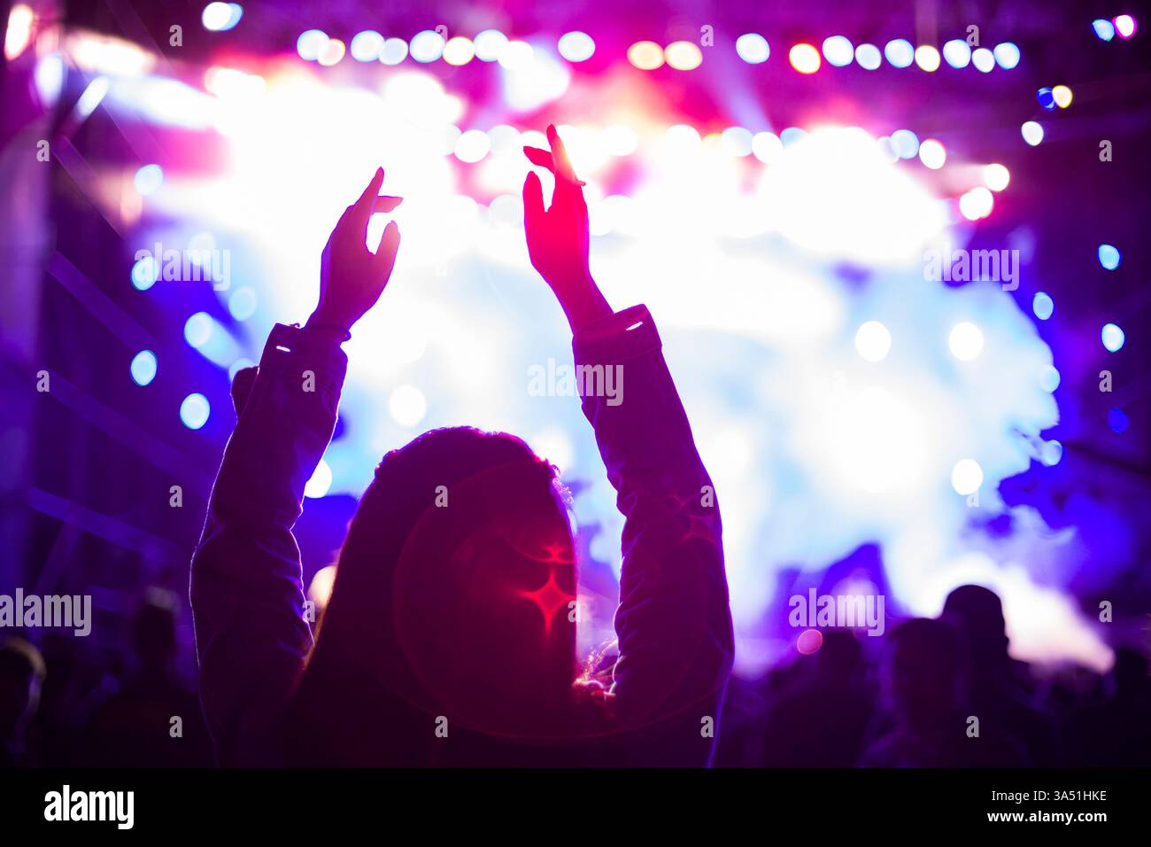 Music festival excitement hi-res stock photography and images - Alamy
