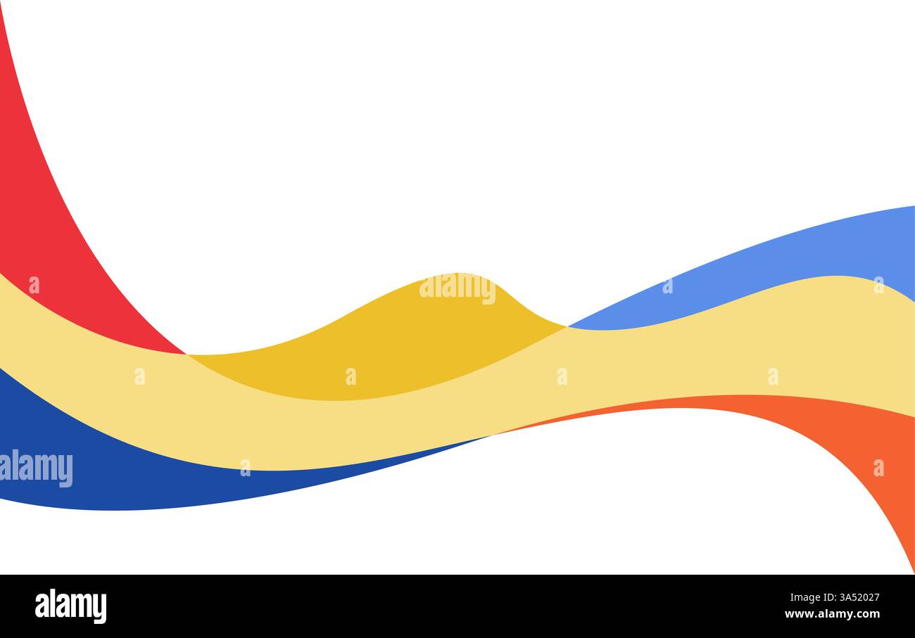 Abstract wave background with colorful flow vector Stock Vector