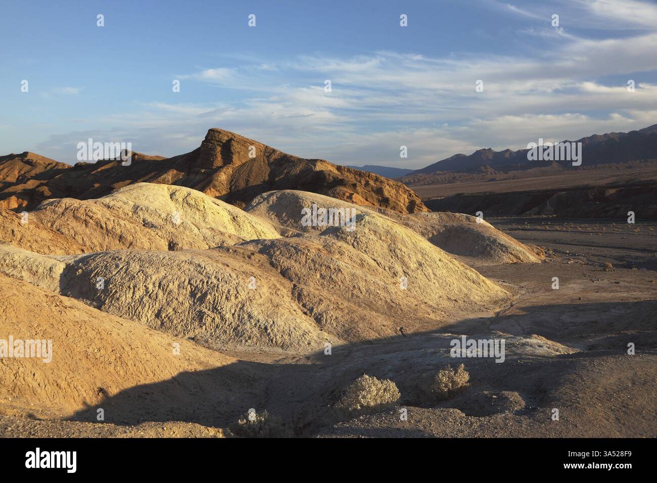 The famous section of Death Valley in California - Zabriskie Point ...