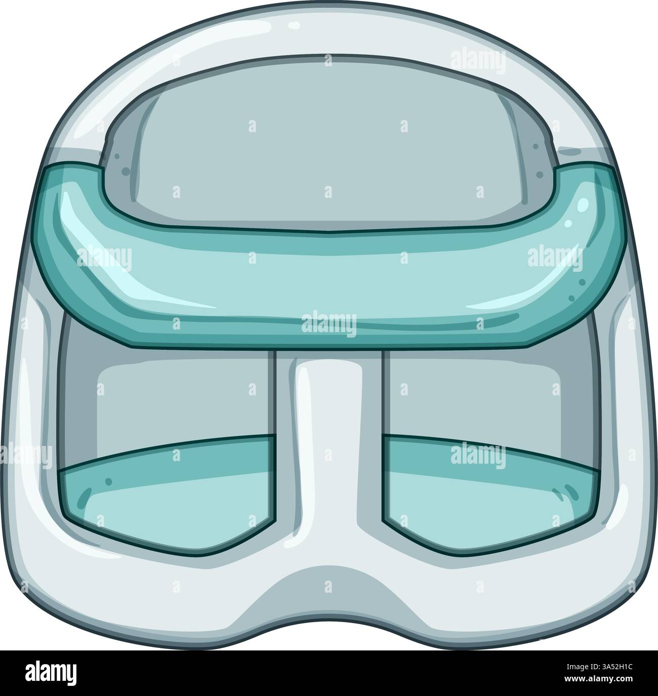 durable bath seat baby cartoon vector illustration Stock Vector Image ...