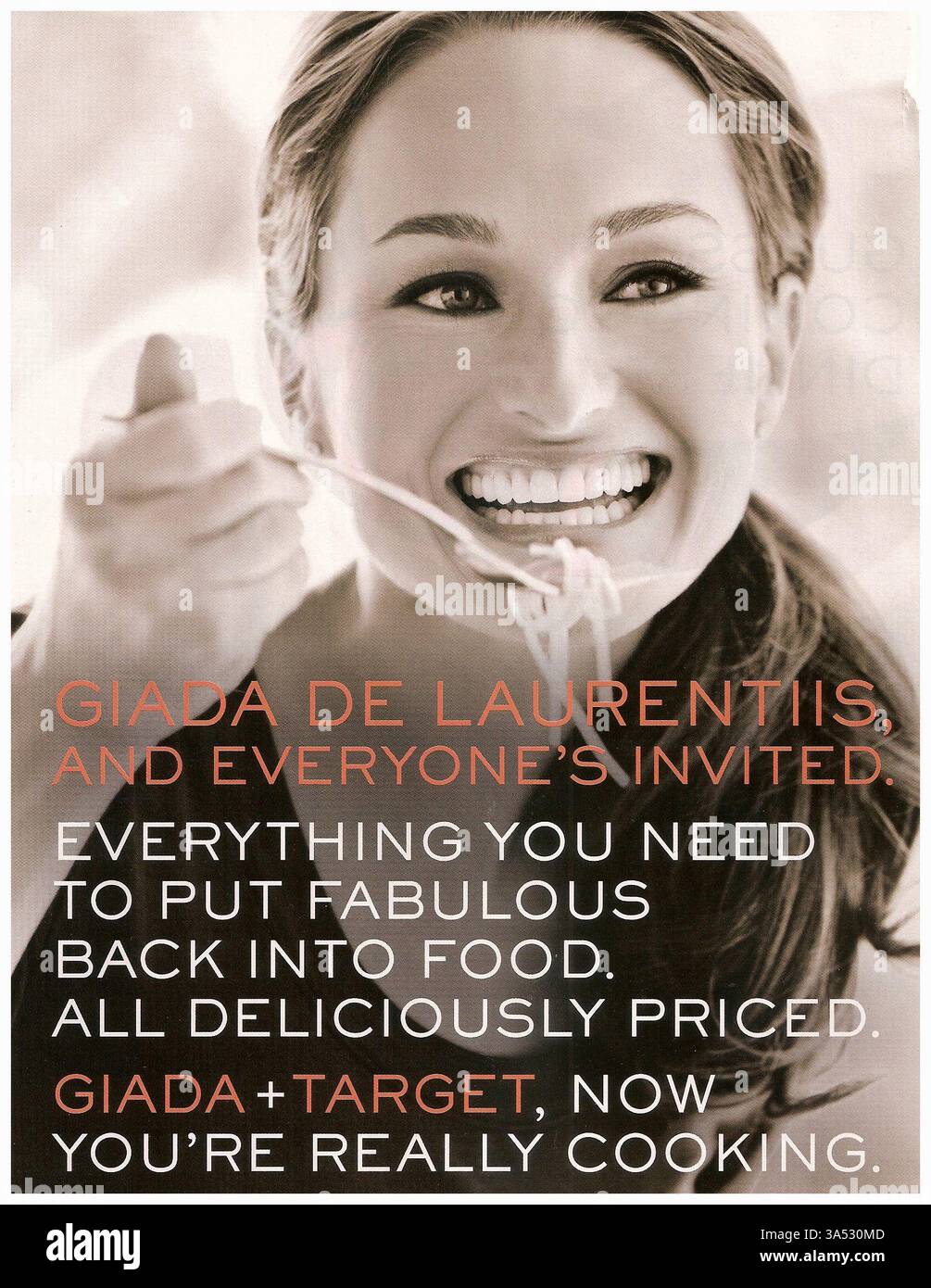 2010 advertisement featuring Giada De Laurentiis promoting her line of ...