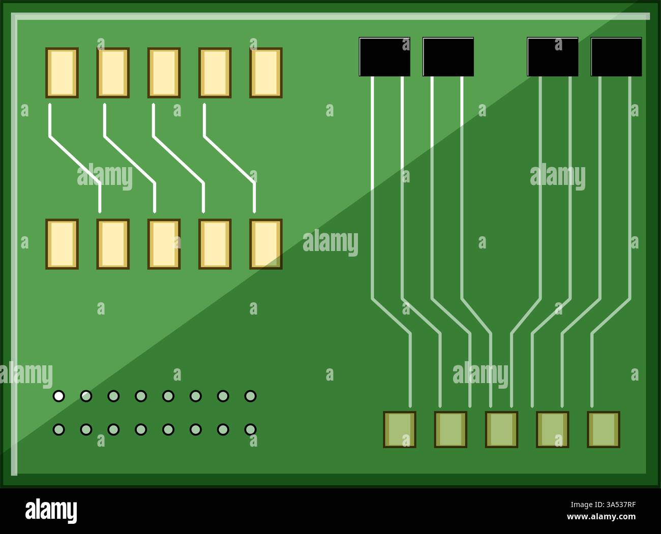 microcontroller circuit board cartoon vector illustration Stock Vector ...
