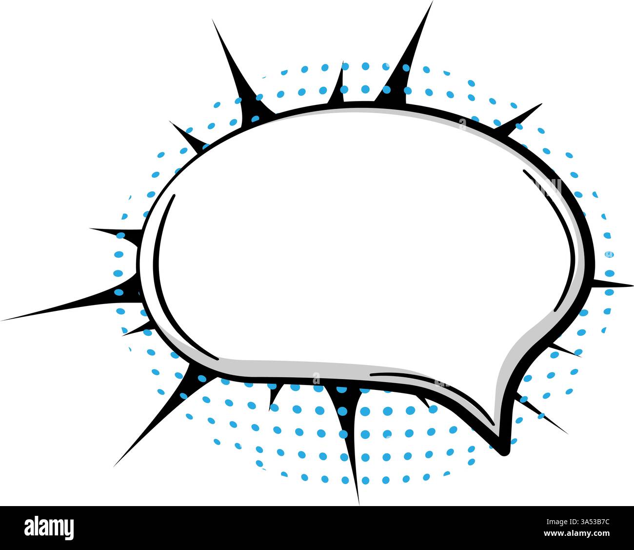 cloud comic speech bubble cartoon vector illustration Stock Vector ...
