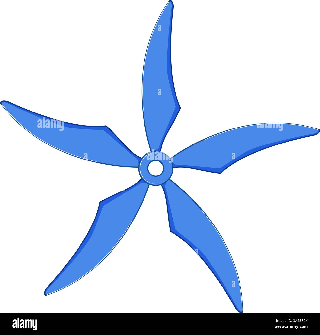 oscillation cooling fan cartoon vector illustration Stock Vector Image ...