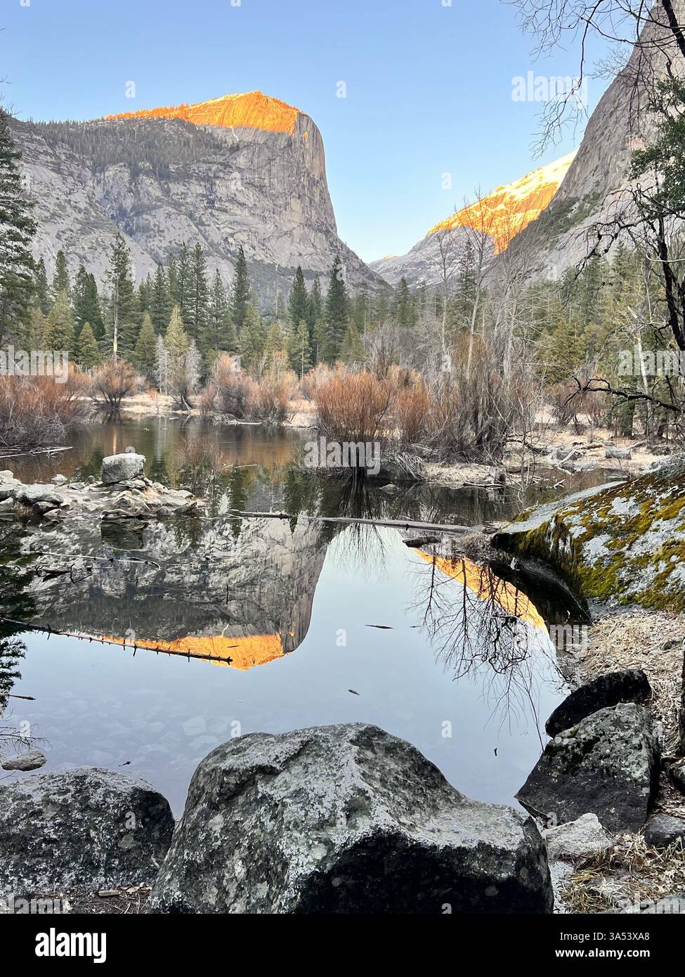 Hiking through Yosemite! - Smartphone Captured Stock Image