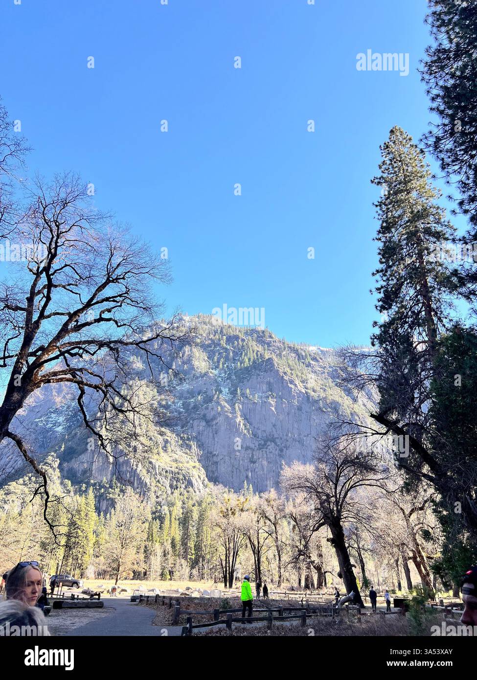 Hiking through Yosemite! - Smartphone Captured Stock Image