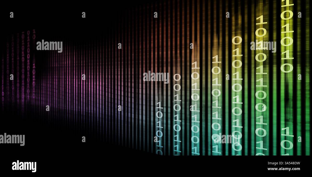 Digital Code Background as a Technology Concept Stock Photo - Alamy