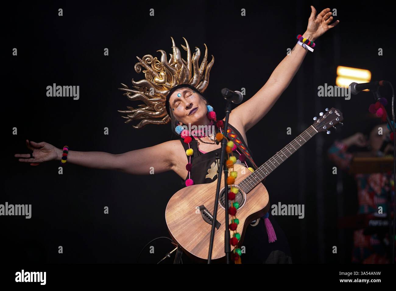 Colombian pop-rock singer Andrea Echeverri of Aterciopelados performs ...