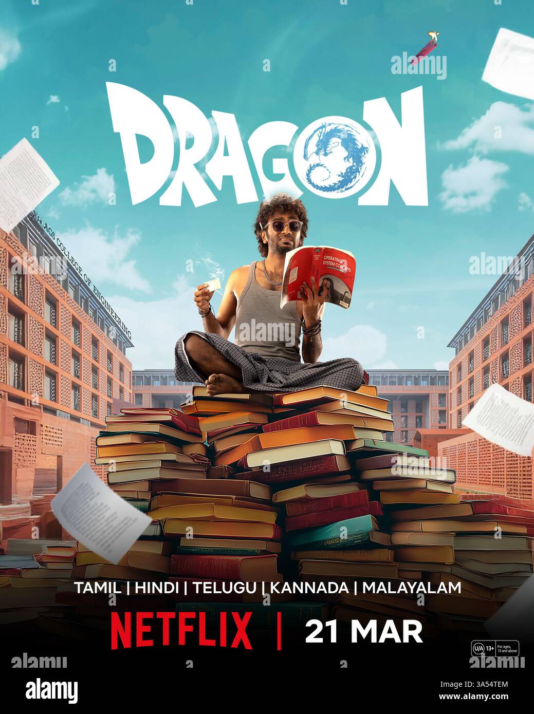 Dragon movie poster  Pradeep Ranganathan Stock Photo