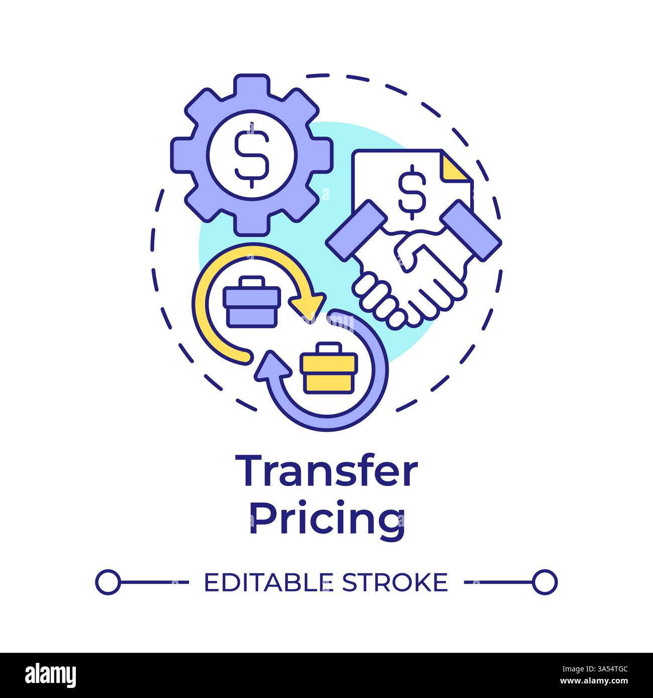 Transfer pricing multi color concept icon Stock Vector Image & Art - Alamy