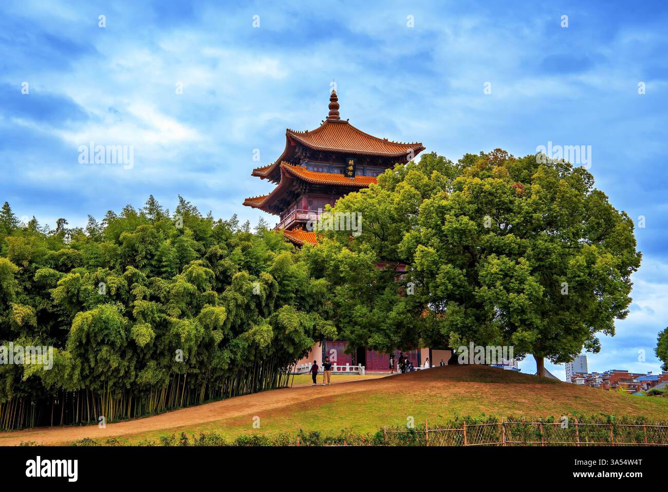 Longzhu (Dragon Pearl) Pagoda at Taoyang Alley, Jingdezhen (porcelain capital of China), Jiangxi Province, China. Stock Photo