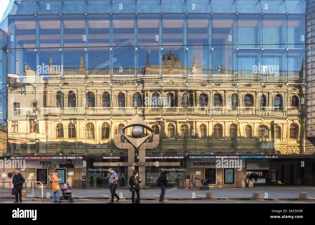 Building Of The New Stage Laterna Magika Of The National Theatre In 