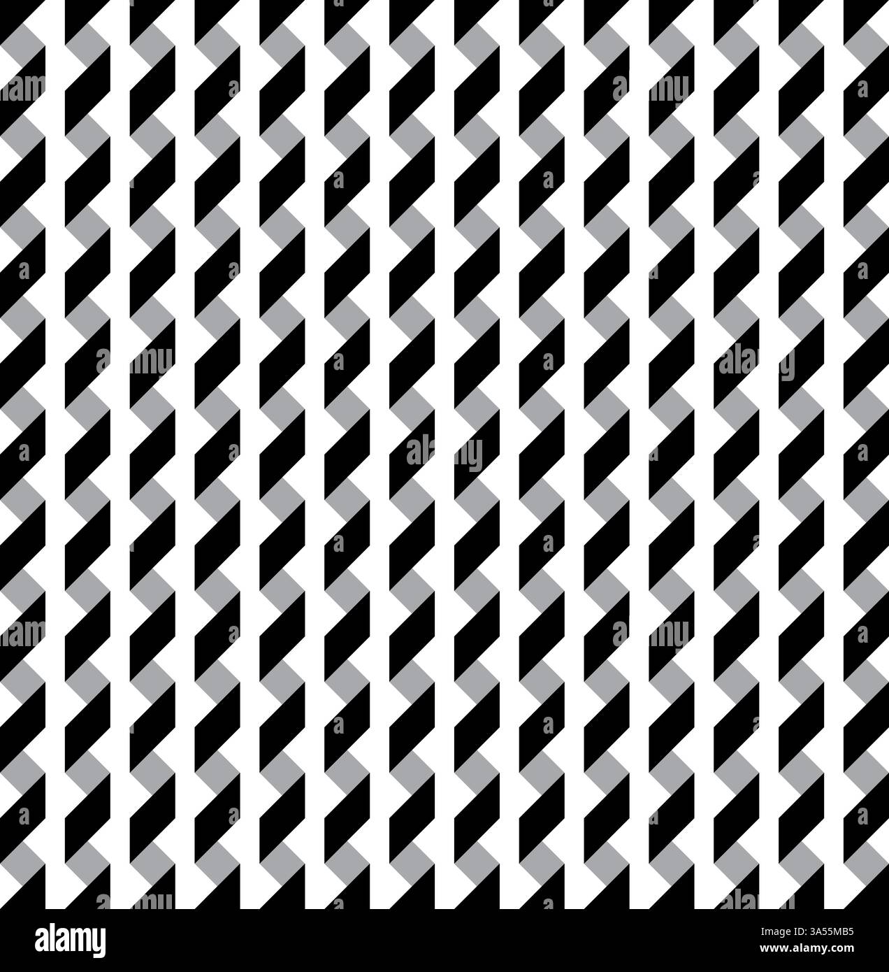 Black and Grey abstract strips seamless pattern Stock Vector