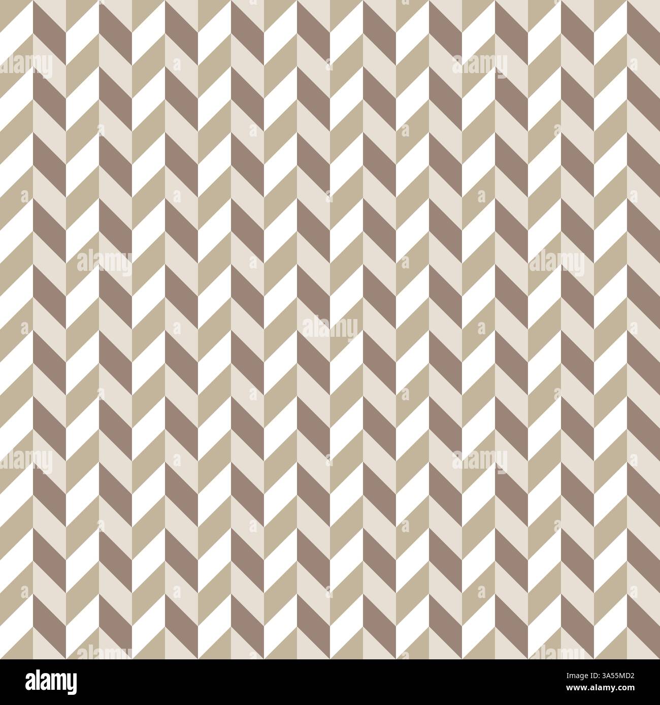 Brown contour abstract geometrical seamless pattern Stock Vector