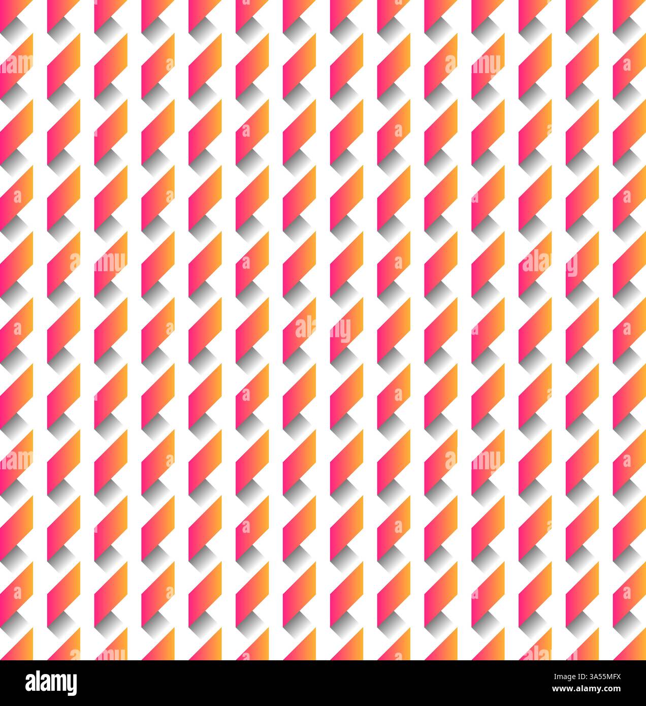 red orange gradient abstract strips seamless pattern Stock Vector