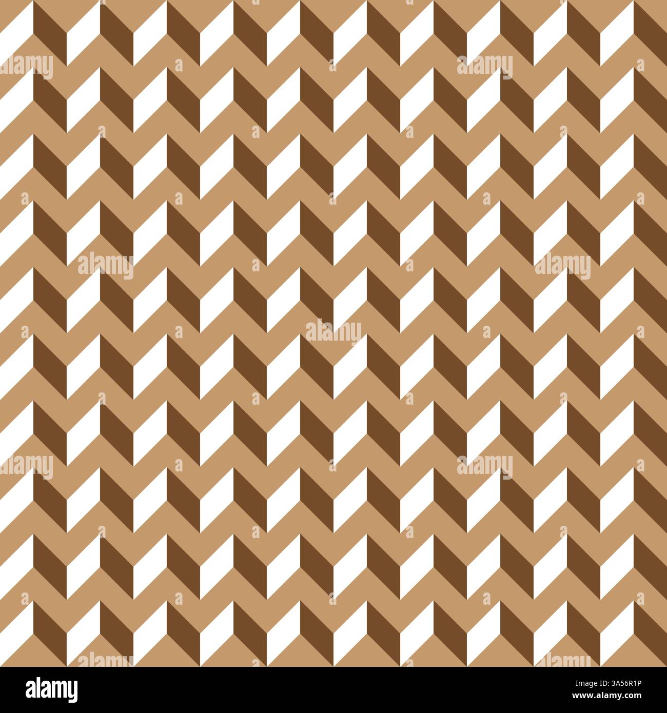 Brown contour abstract geometrical seamless pattern background Stock Vector