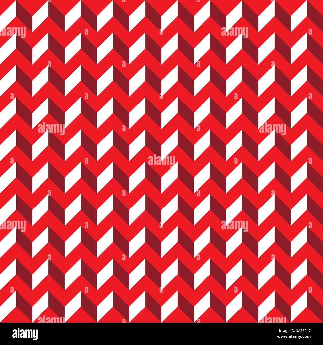 Red contour abstract geometrical seamless pattern background Stock Vector