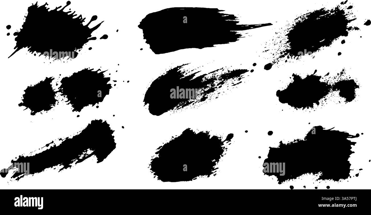 Dynamic brushstrokes form an abstract expression of creativity and ...
